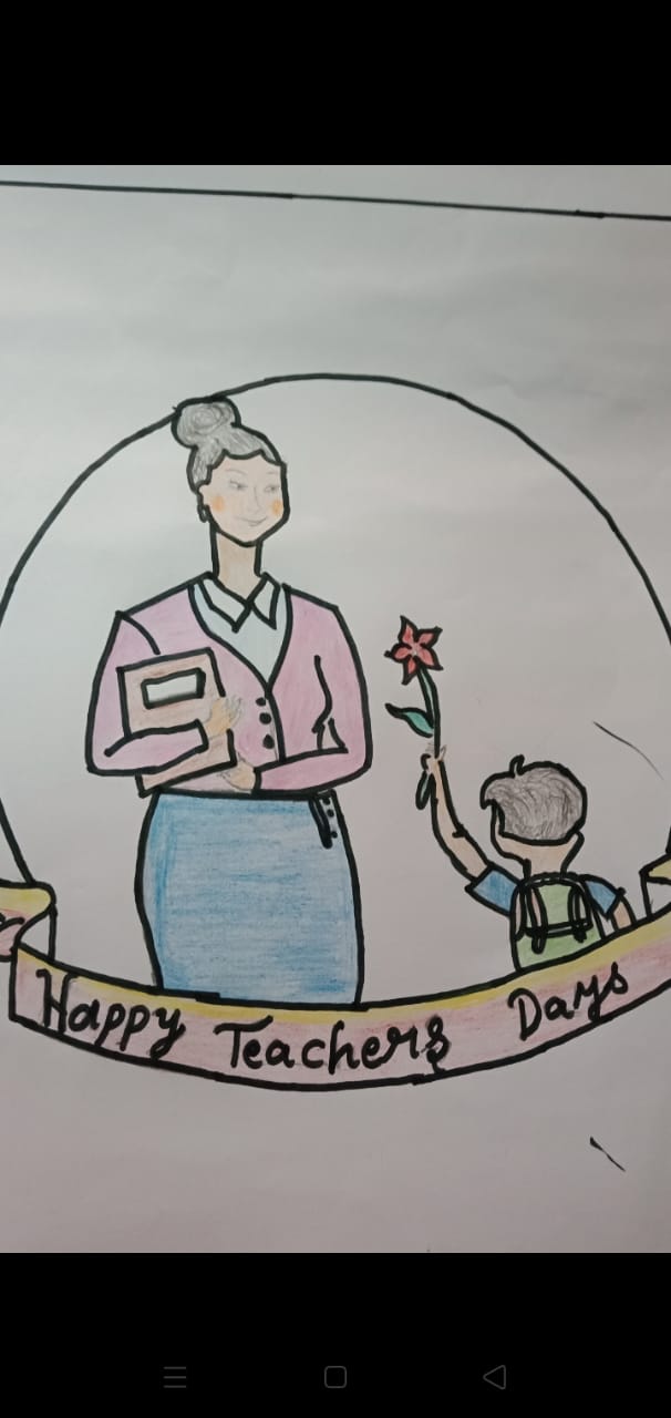 Premium Vector | One line drawing world teacher's day